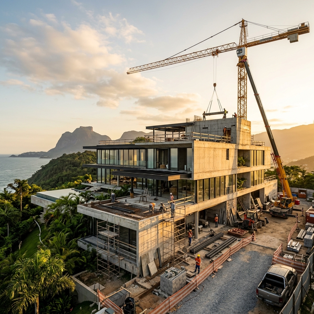 Obra de construção civil da GGS em São Paulo